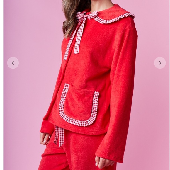 Rareraw “ Pj’s 3 “ Rareraw Merry Christmas Pajama 2 Piece Set in Fleece - Picture 3 of 7